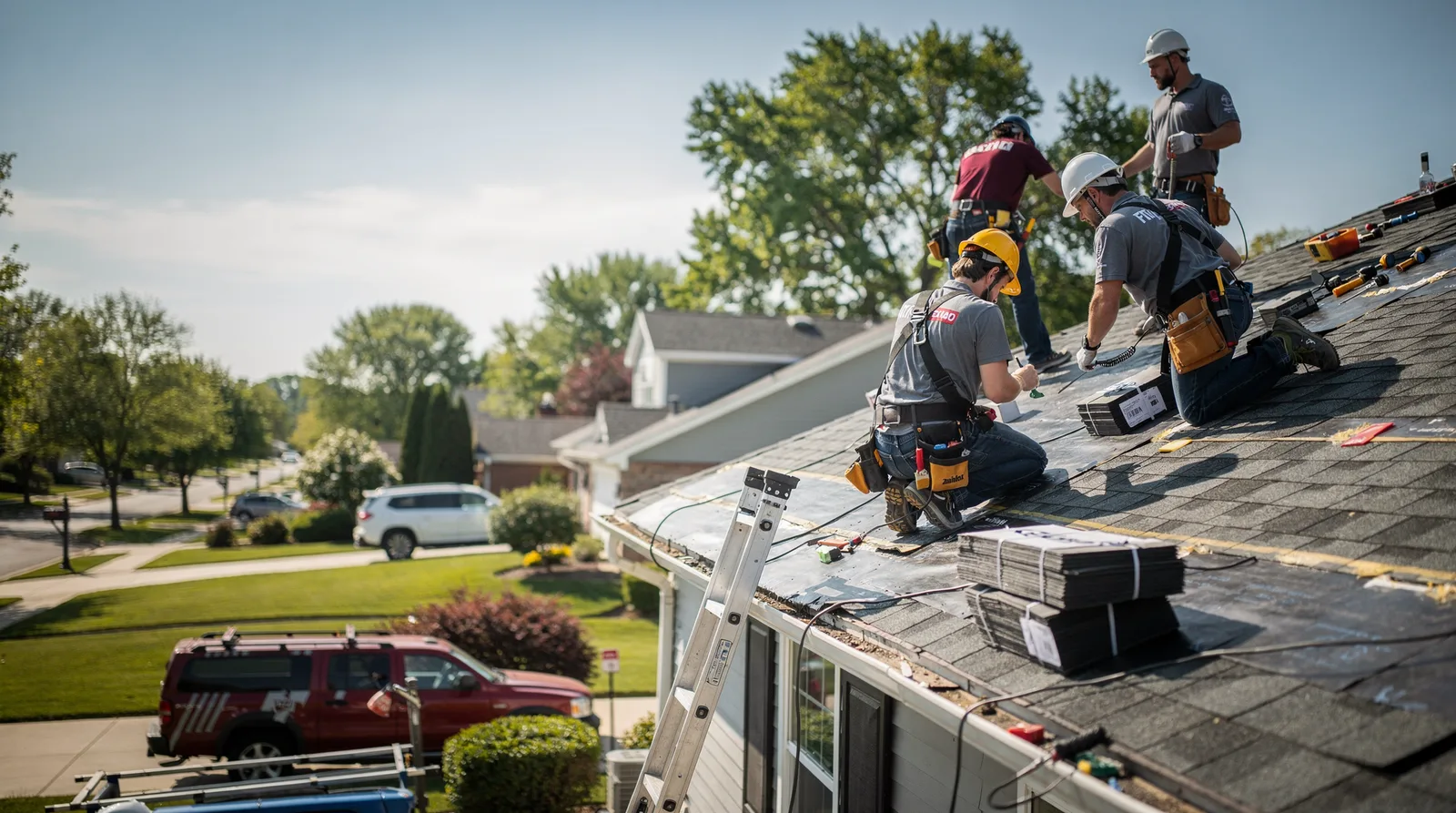 Roof Repair in Bondville, IL around you